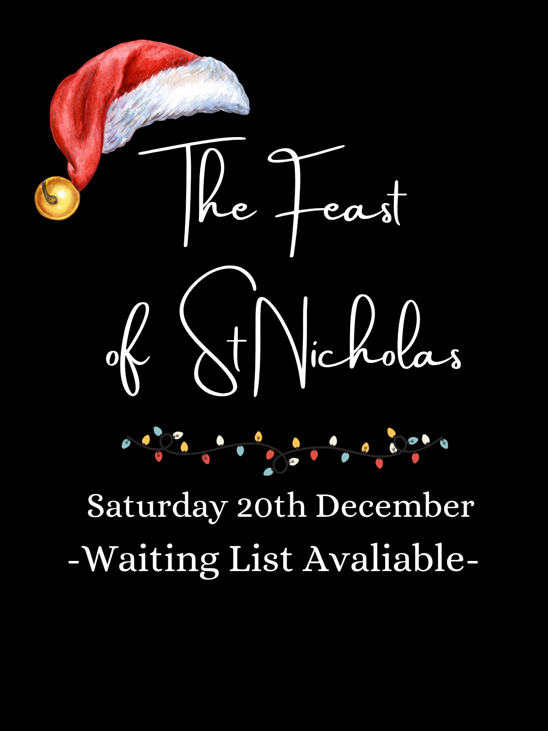 The Feast of St Nicholas - Saturday 20th December